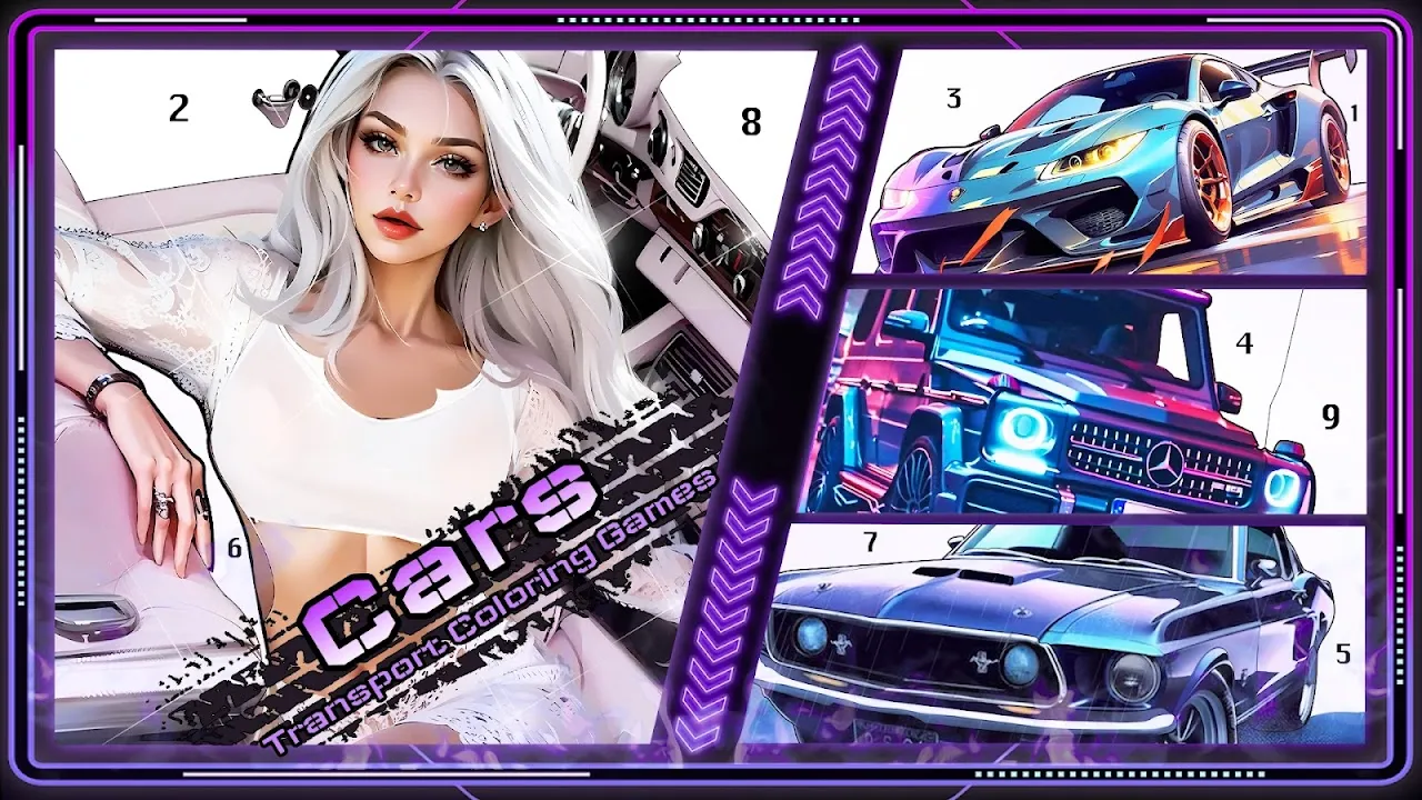 Cars, Transport Coloring Games Cars, Transport Coloring Games