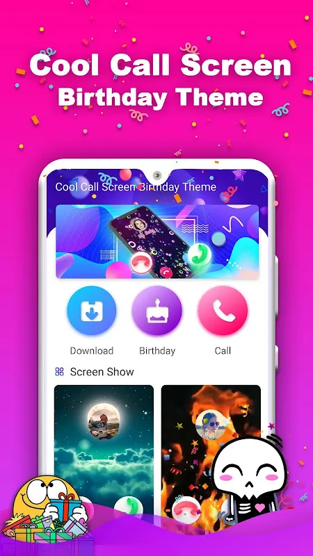 Cool CallScreen-Birthday Theme Cool CallScreen-Birthday Theme