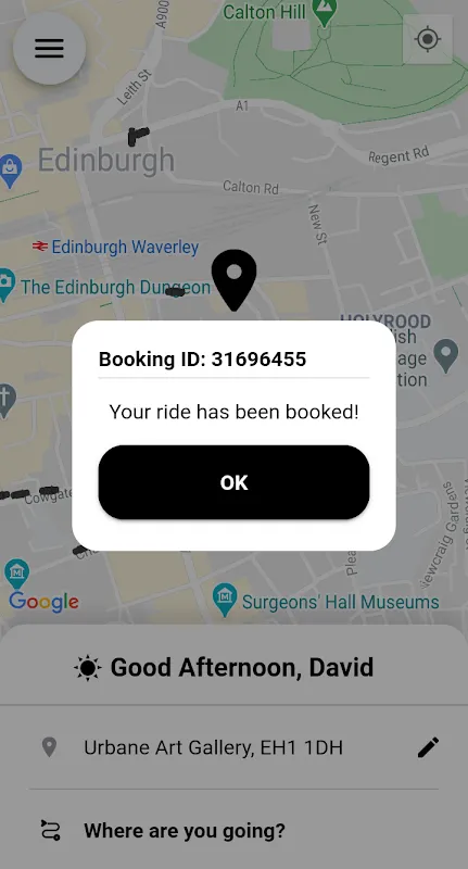 Rescued by Central Taxis App