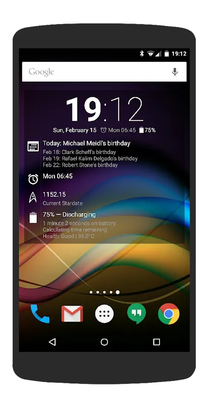 Chronus Information Widgets Chronus Information Widgets