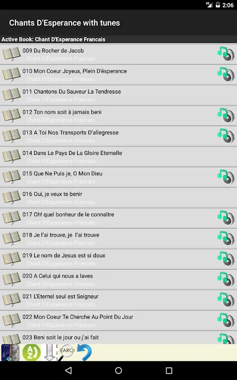 Chants D'Esperance with Tunes Chants D'Esperance with Tunes