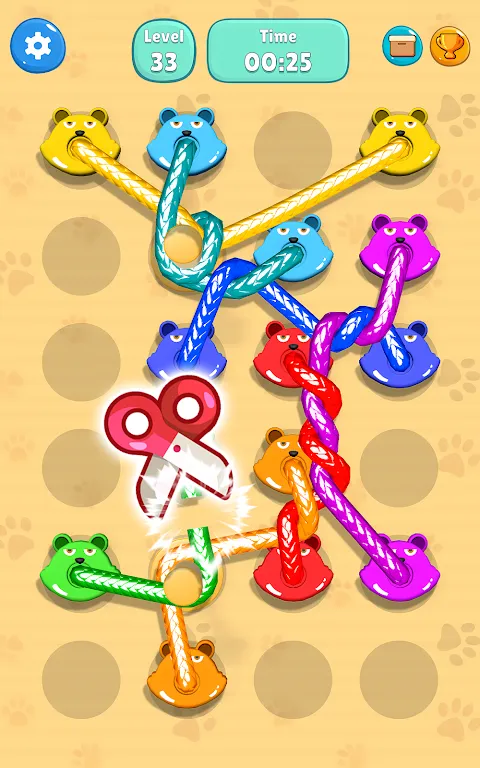 Tangled Line-Knot Untie Puzzle Tangled Line-Knot Untie Puzzle