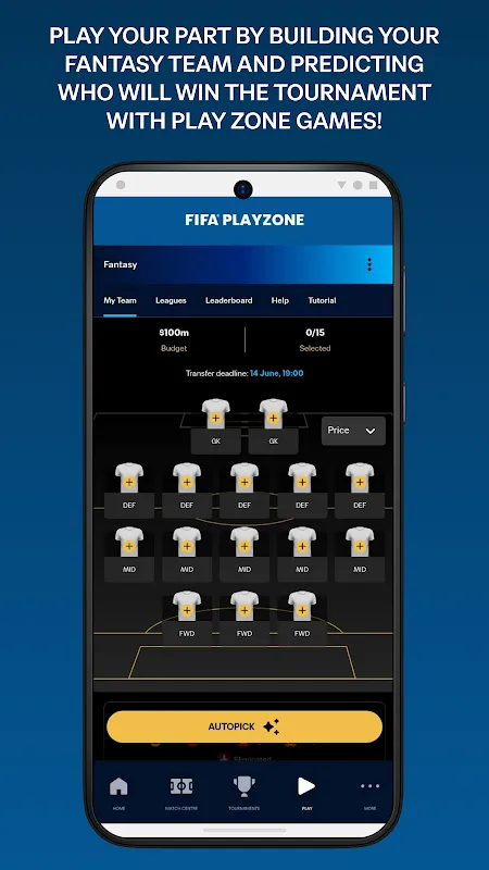 My FIFA App Lifeline
