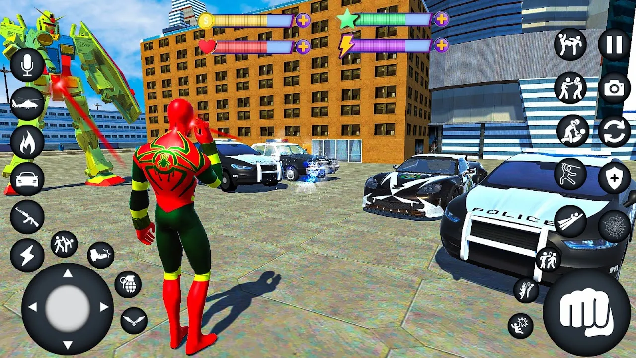 Spider Rope 3D Fighting Games Spider Rope 3D Fighting Games