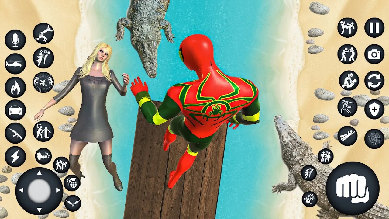 Spider Rope 3D Fighting Games Spider Rope 3D Fighting Games