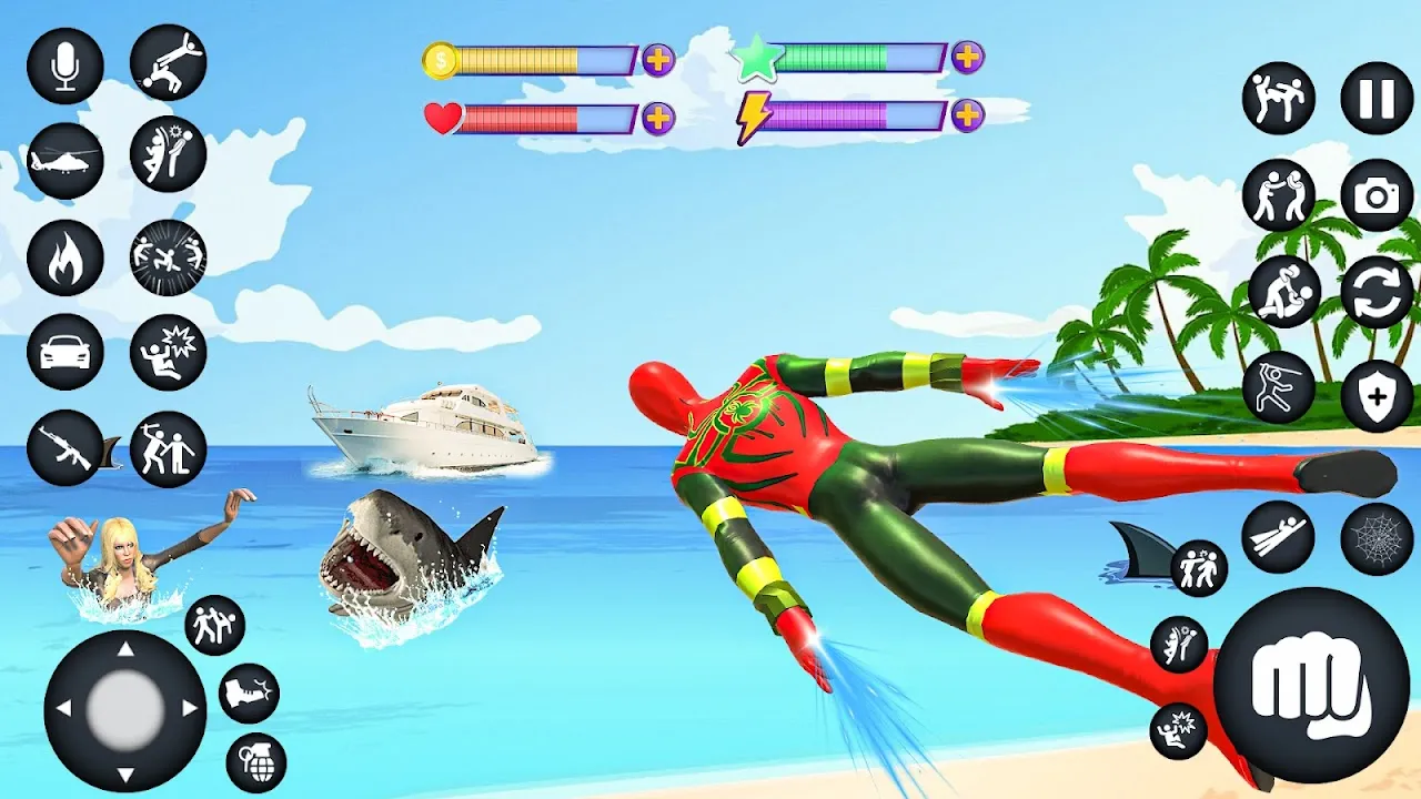 Spider Rope 3D Fighting Games Spider Rope 3D Fighting Games