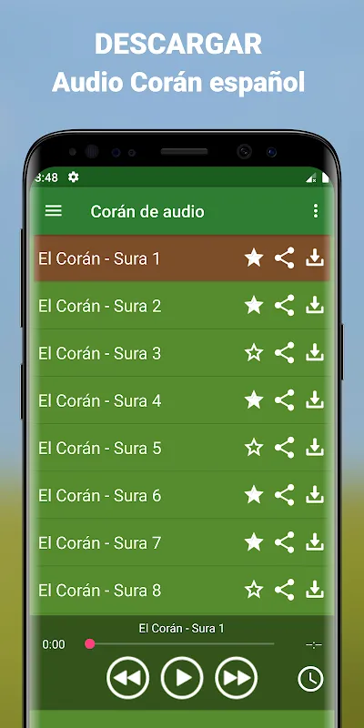 Audio Corán en Español app mp3 Audio Corán en Español app mp3