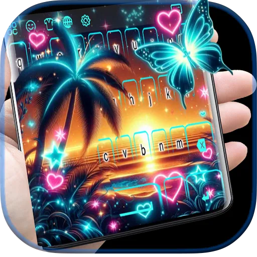 Sunset Beach Palm keyboard
