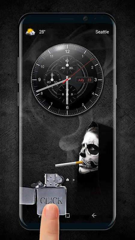 Cigarette Smoking Lock Screen Cigarette Smoking Lock Screen