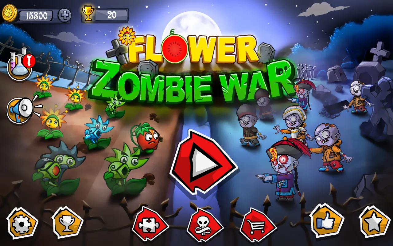 Flower Zombie War Flower Zombie War