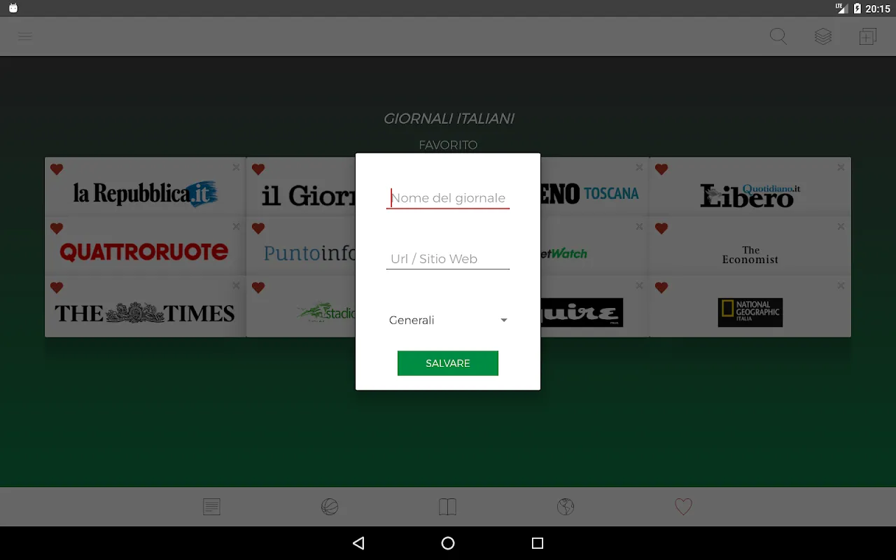 Giornali Italiani Giornali Italiani