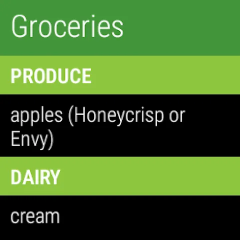 Our Groceries Shopping List Our Groceries Shopping List