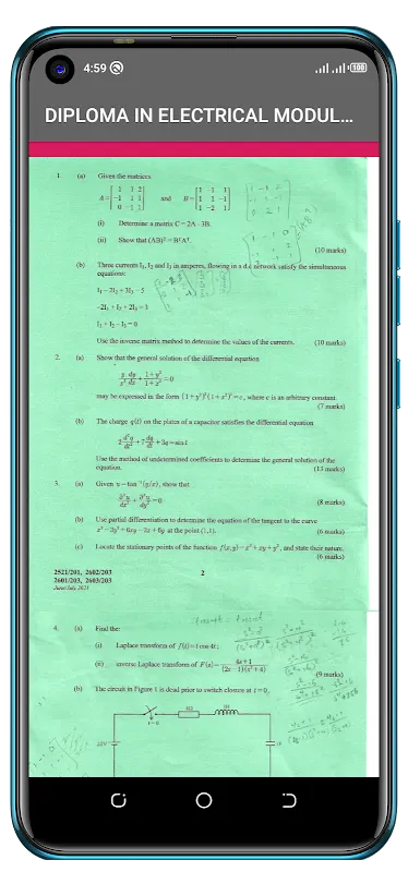 Electrical Module2 Past Papers Electrical Module2 Past Papers