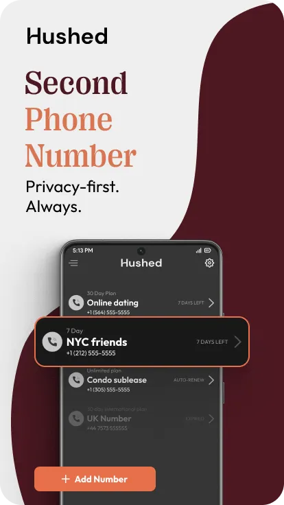 Hushed - Second Phone Number Hushed - Second Phone Number