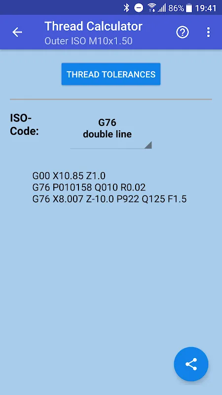 Thread calculator Thread calculator
