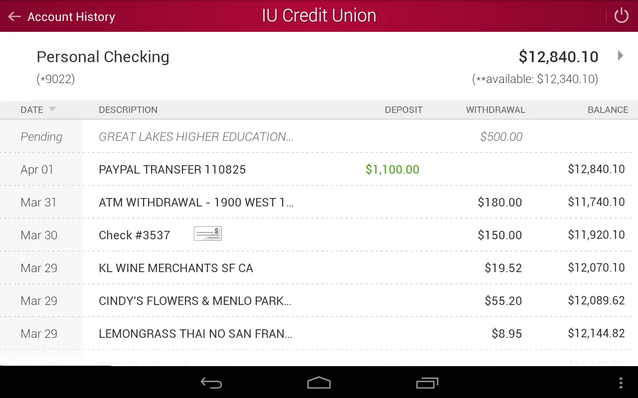 IU Credit Union Mobile Banking IU Credit Union Mobile Banking