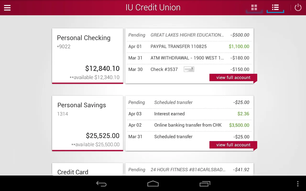 IU Credit Union Mobile Banking IU Credit Union Mobile Banking