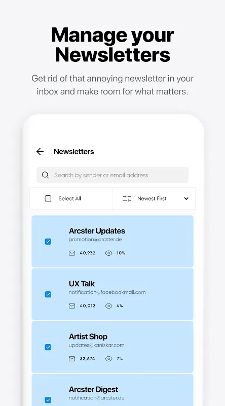 Instaclean - Clean your Inbox Instaclean - Clean your Inbox