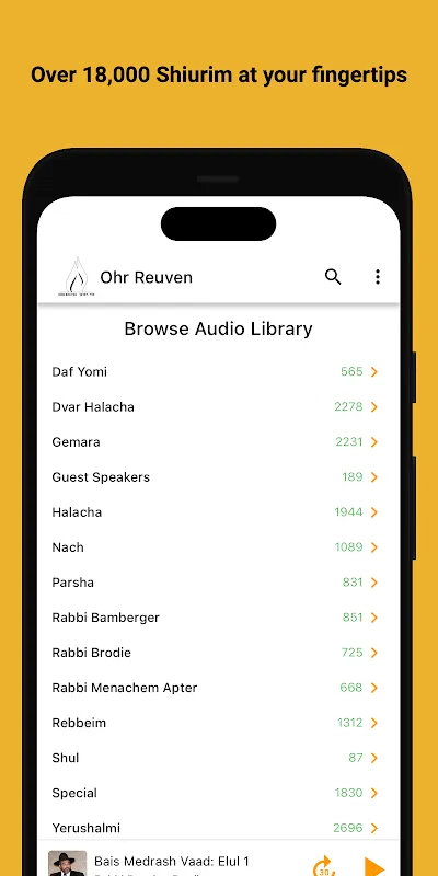 Ohr Reuven Torah Audio Library Ohr Reuven Torah Audio Library