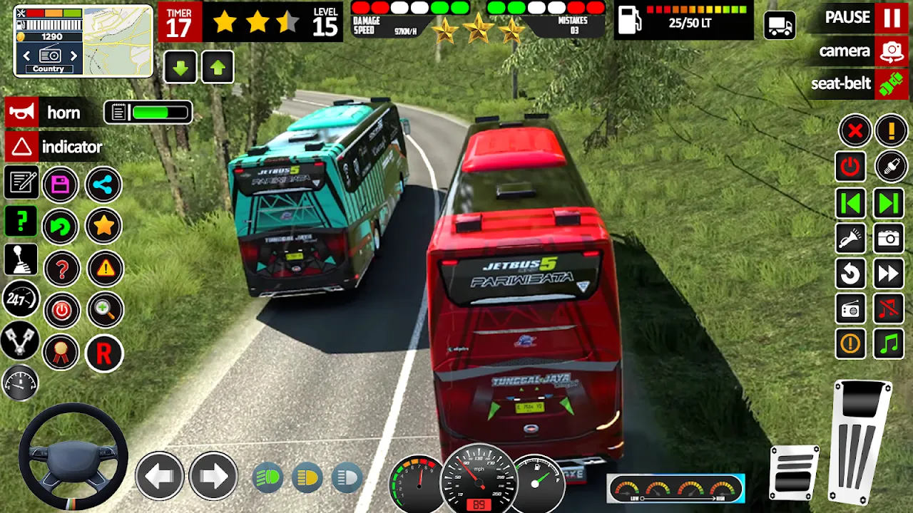 Rainy Rush Hour in Bus Games 2024