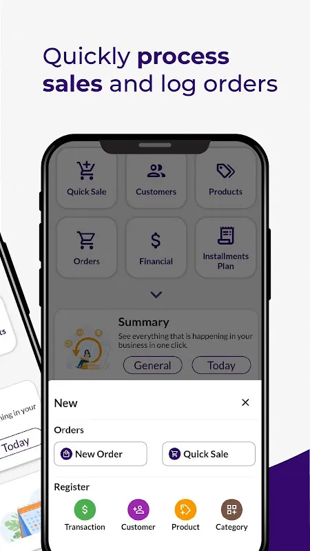 Orders, sales and stock Orders, sales and stock