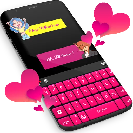 Pink Keyboard For WhatsApp