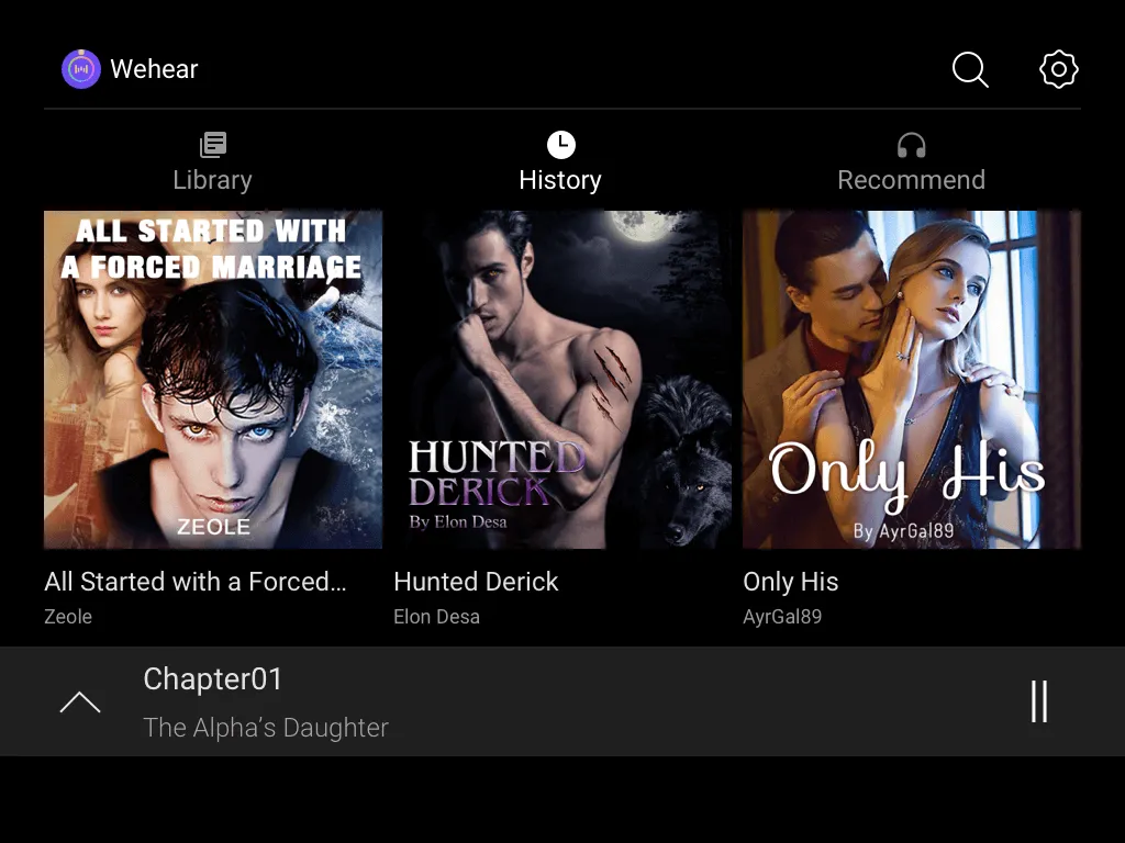 Wehear - Audiobooks & Stories Wehear - Audiobooks & Stories