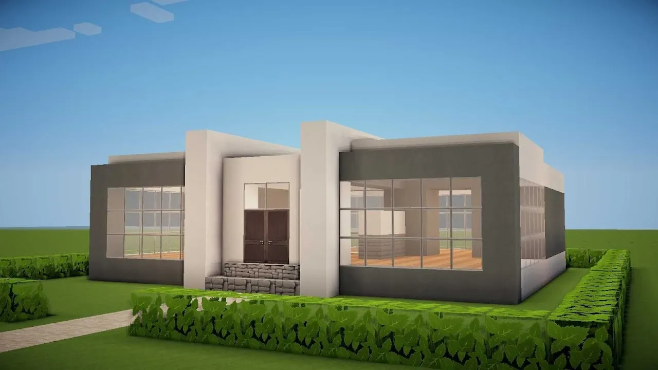 Modern House Map for Minecraft Modern House Map for Minecraft