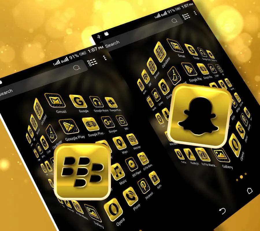 Golden Girl Launcher Theme Golden Girl Launcher Theme