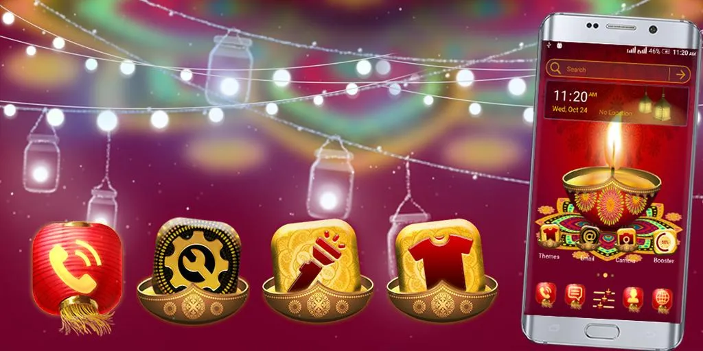 Happy Diwali Launcher Theme Happy Diwali Launcher Theme