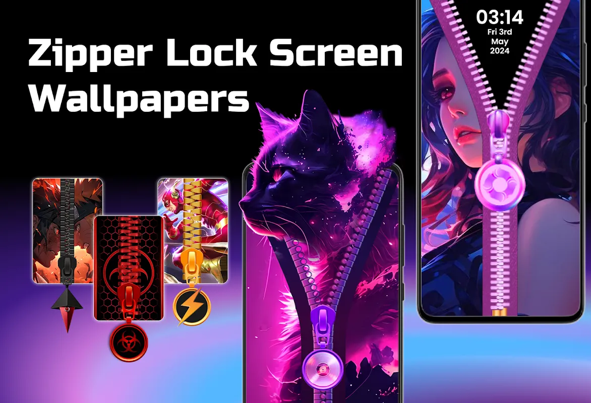 Zipper Lock Screen Wallpapers Zipper Lock Screen Wallpapers