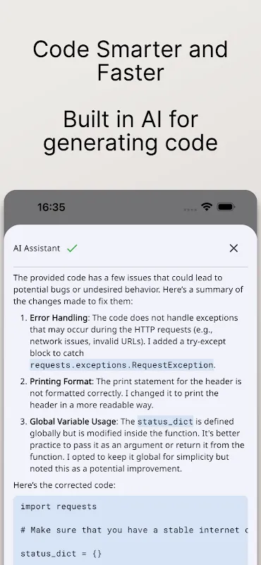 Python Coding Editor & IDE App Python Coding Editor & IDE App