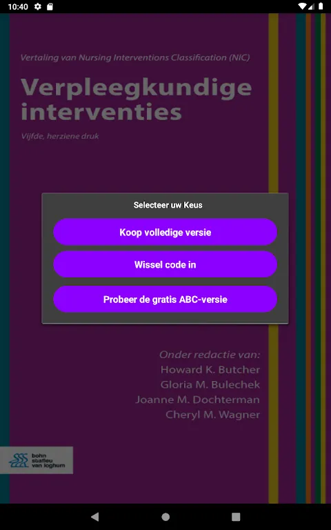 Verpleegk. interventies (NIC) Verpleegk. interventies (NIC)