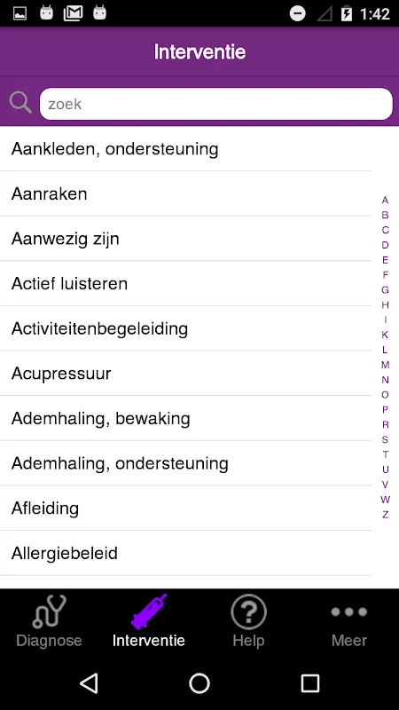 Verpleegk. interventies (NIC) Verpleegk. interventies (NIC)