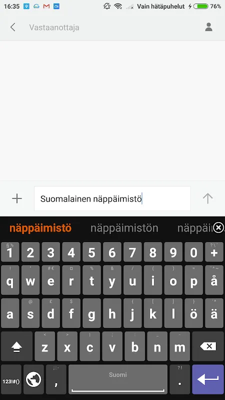 Finnish for AnySoftKeyboard Finnish for AnySoftKeyboard