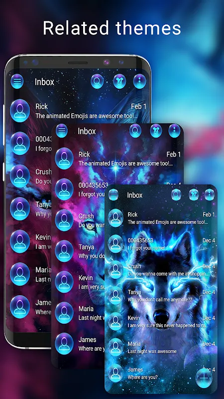 Galaxy wolf messenger theme Galaxy wolf messenger theme