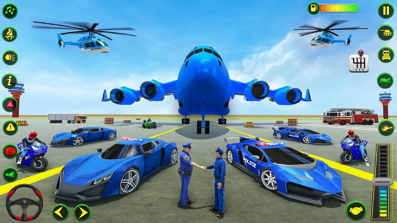Police Plane Transporter Game Police Plane Transporter Game