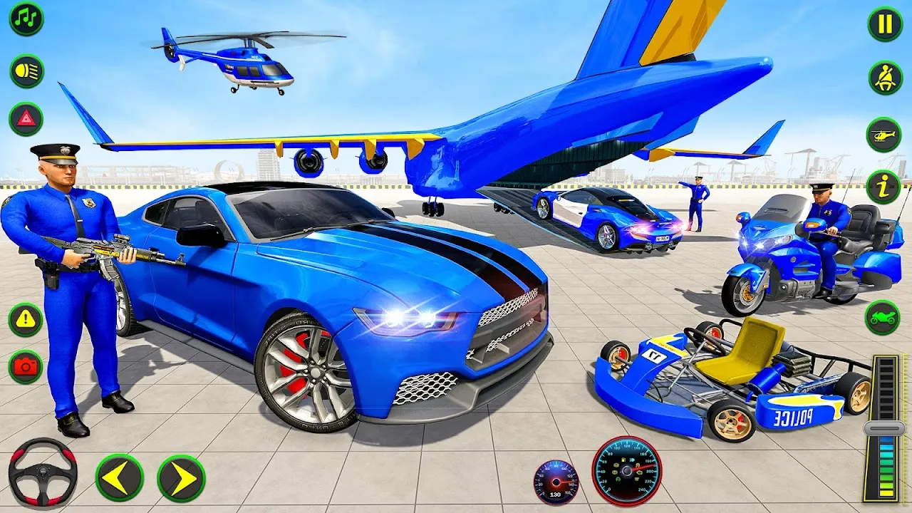 Police Plane Transporter Game Police Plane Transporter Game