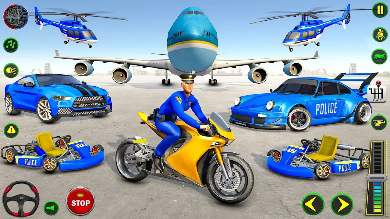Police Plane Transporter Game Police Plane Transporter Game