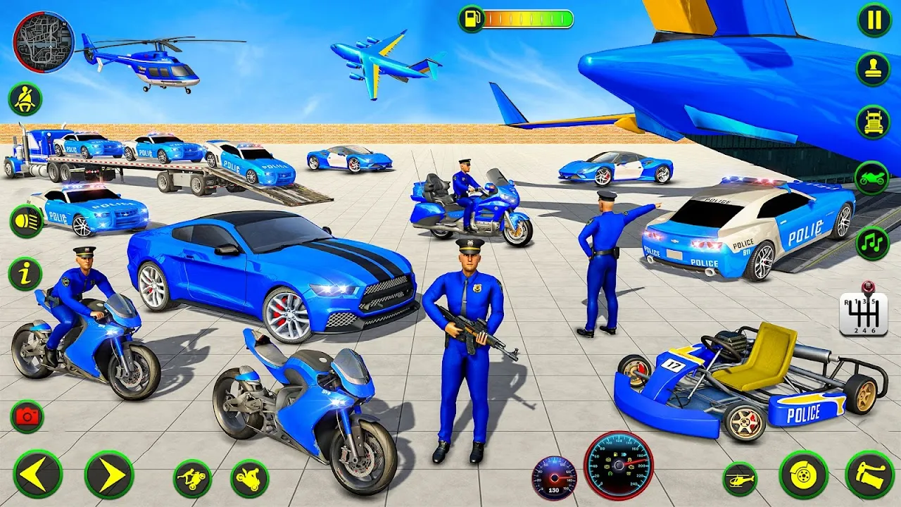 Police Plane Transporter Game Police Plane Transporter Game