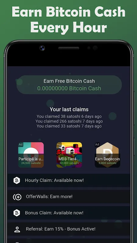 Earn Bitcoin Cash Earn Bitcoin Cash