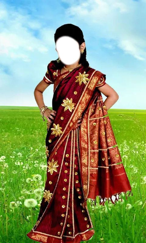 Kids Saree Photo Maker Kids Saree Photo Maker