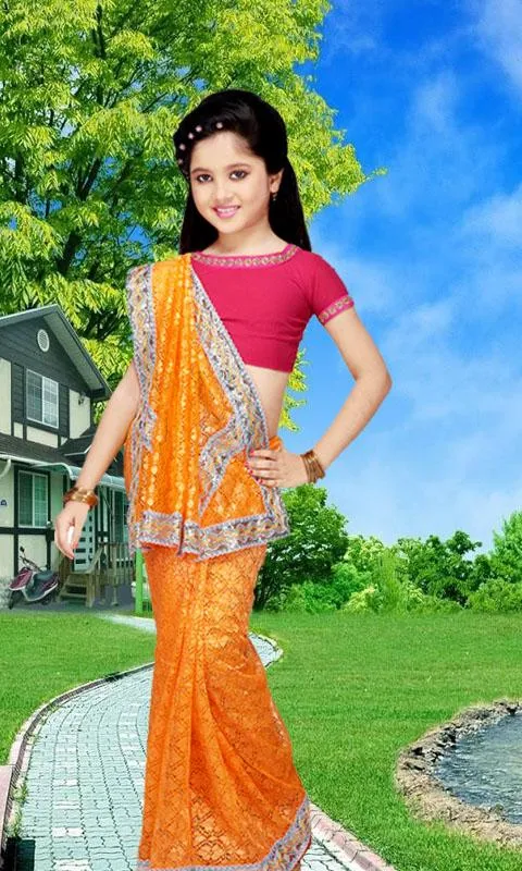 Kids Saree Photo Maker Kids Saree Photo Maker