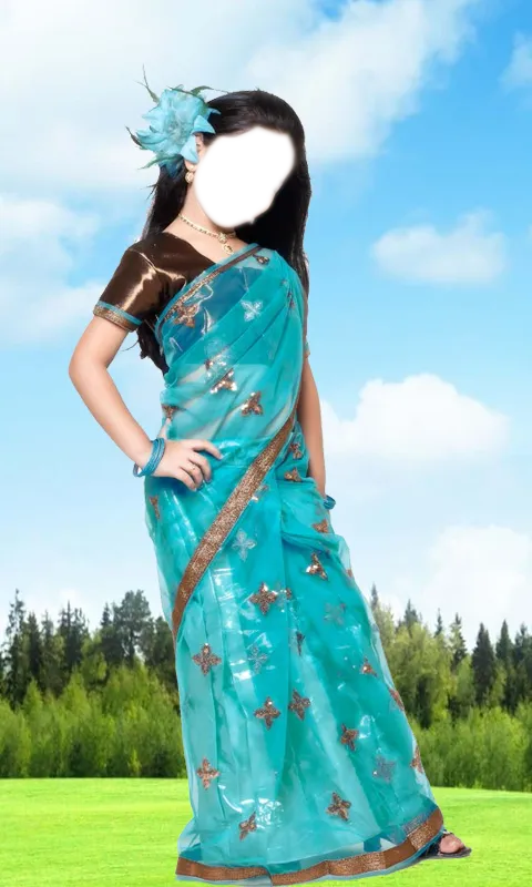 Kids Saree Photo Maker Kids Saree Photo Maker