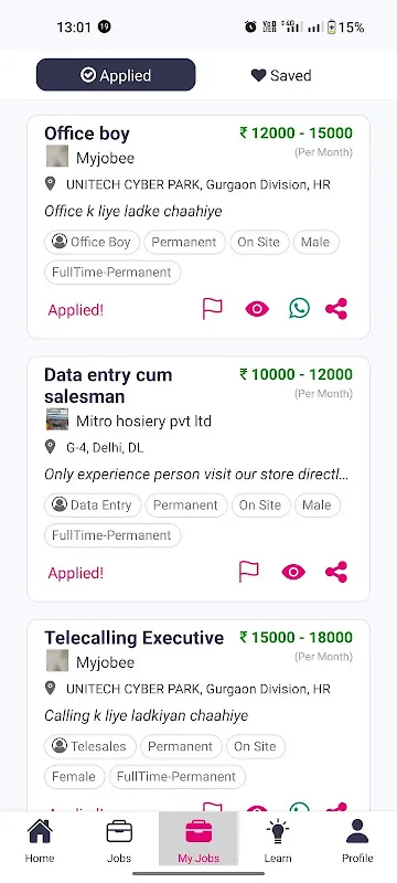 MyJobee Blue/Grey Collar Jobs MyJobee Blue/Grey Collar Jobs