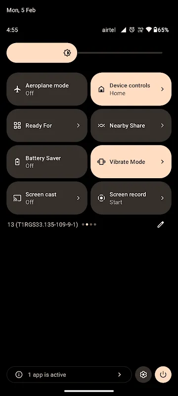 Vibrate Mode Toggle QS Tile Vibrate Mode Toggle QS Tile