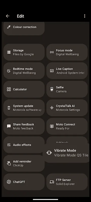 Vibrate Mode Toggle QS Tile Vibrate Mode Toggle QS Tile