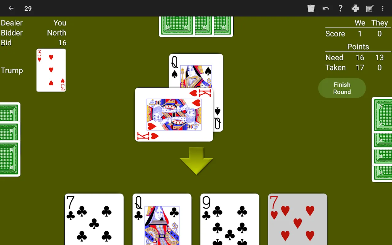 29 Card Game - Expert AI 29 Card Game - Expert AI