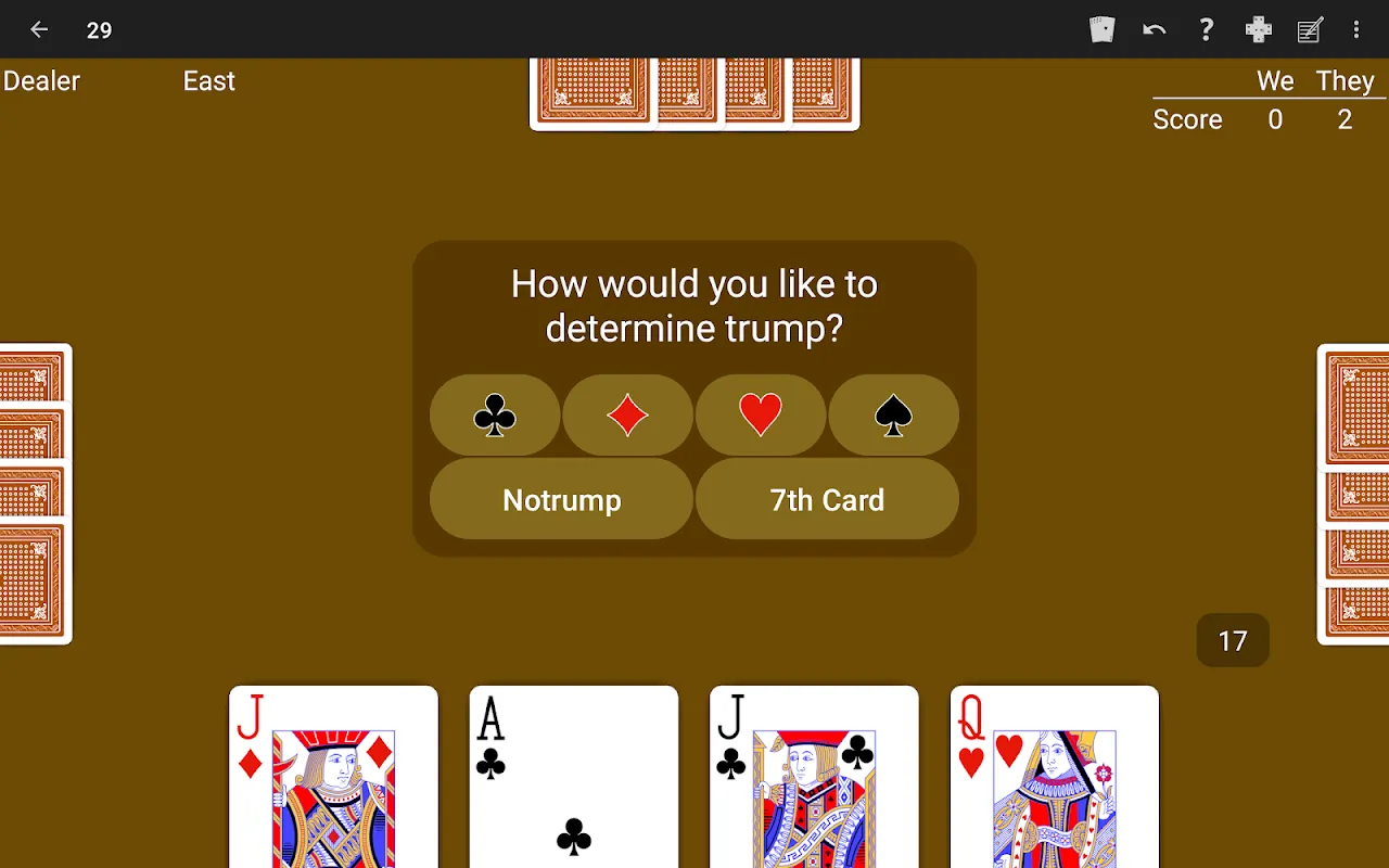 29 Card Game - Expert AI 29 Card Game - Expert AI