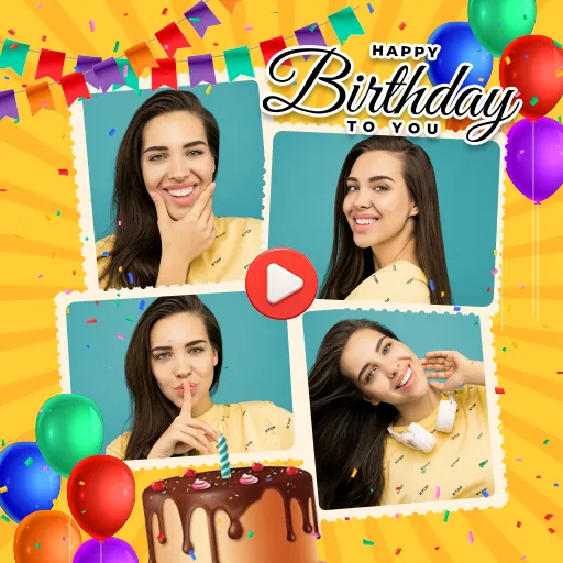 Birthday Video Maker with Song